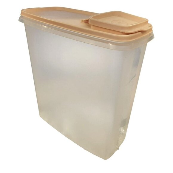 Vintage Tupperware Cereal Keeper 13 Cup Container #1588-7 Container, #1590-8 Cap - Picture 7 of 8